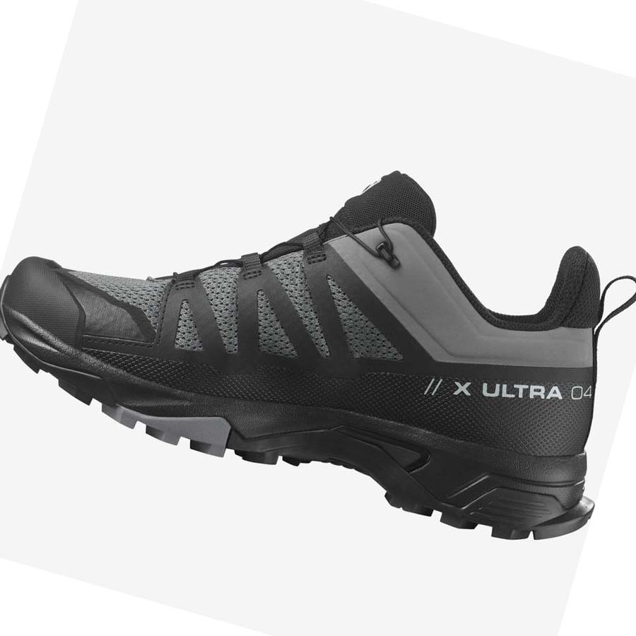 Salomon X ULTRA 4 Túracipő Férfi Szürke Fekete | HU 2066QMA